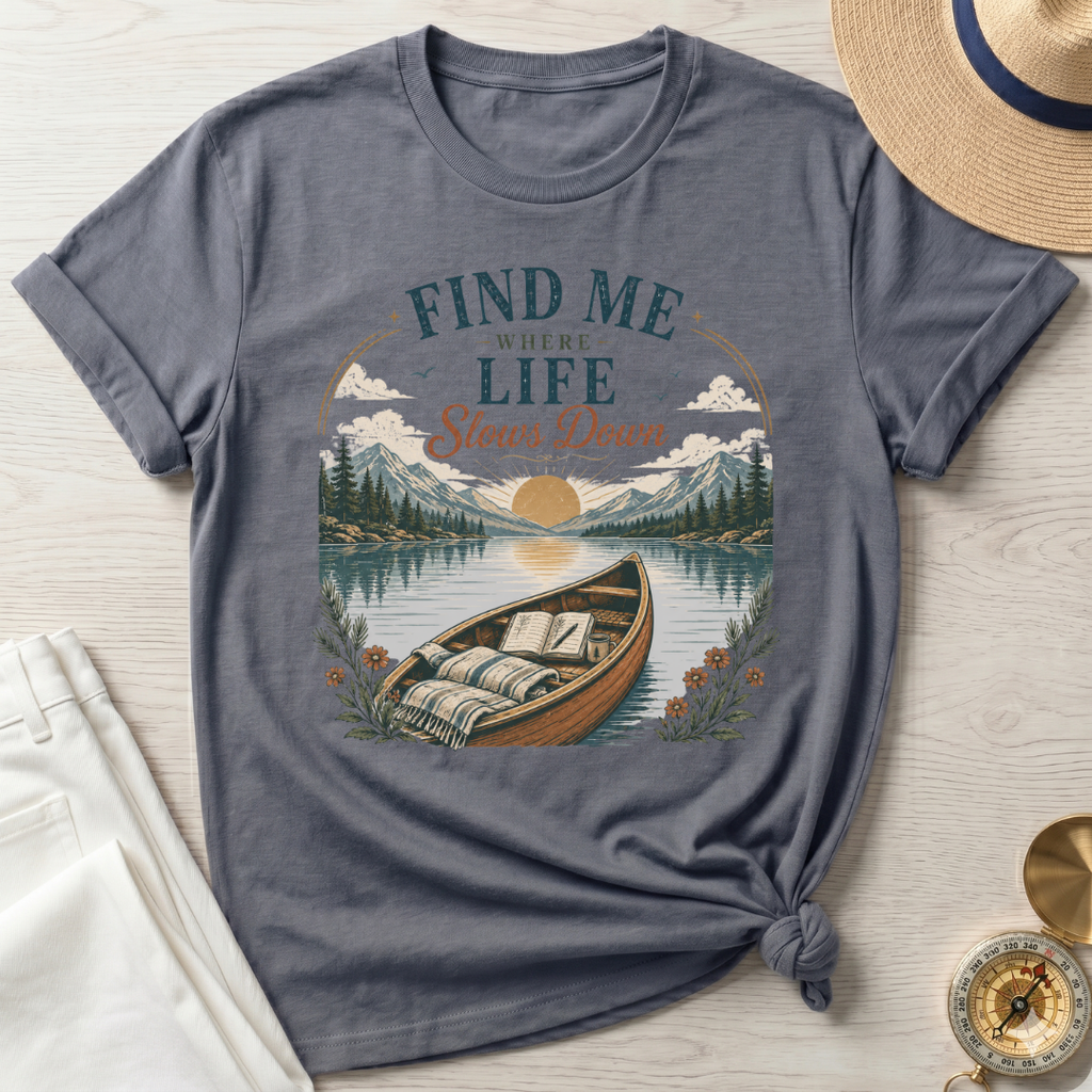 Find Me Where Life Slows Down - T-Shirt