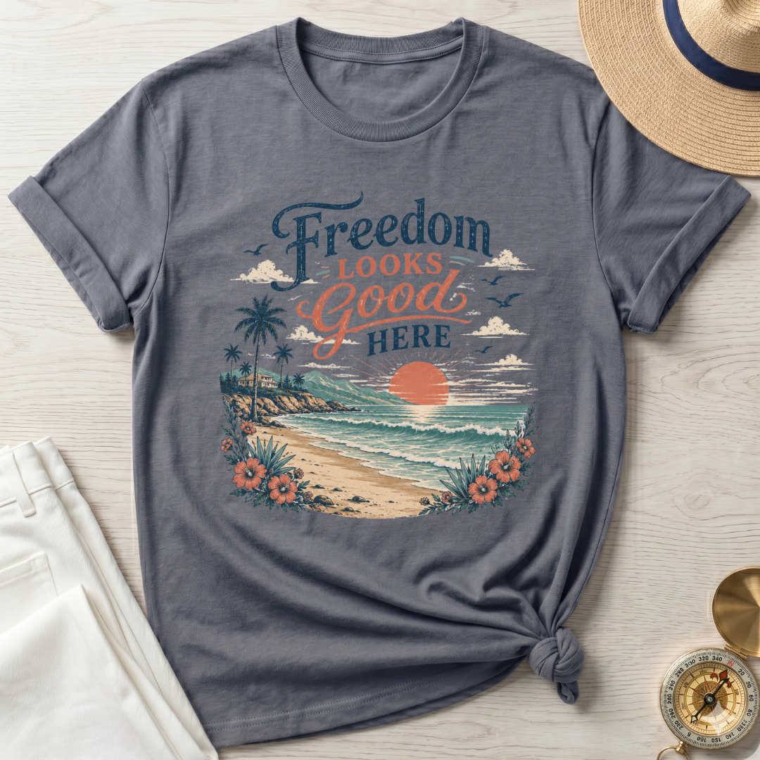 Freedom Looks Good Here - T-Shirt