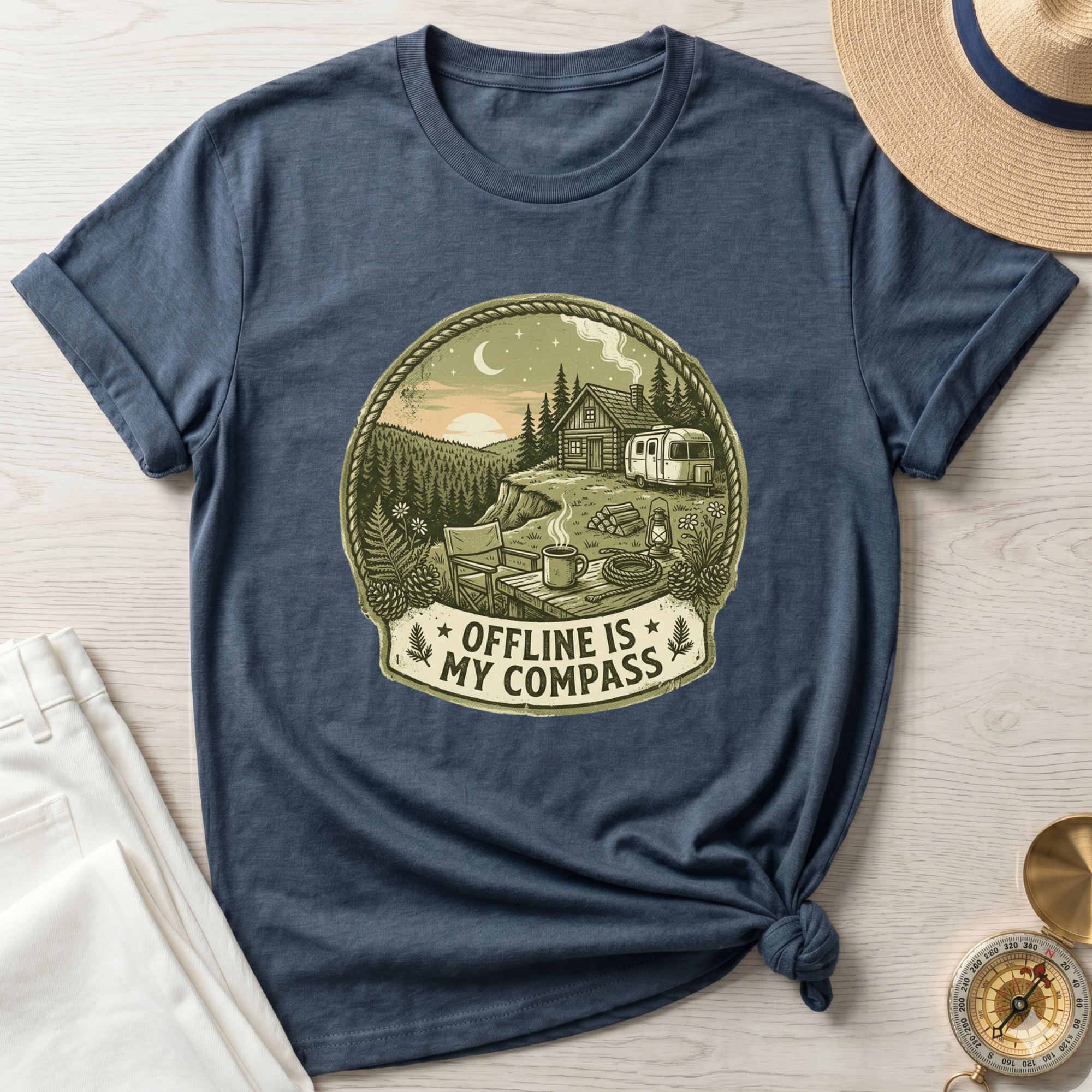 Offline Is My Compass T-Shirt