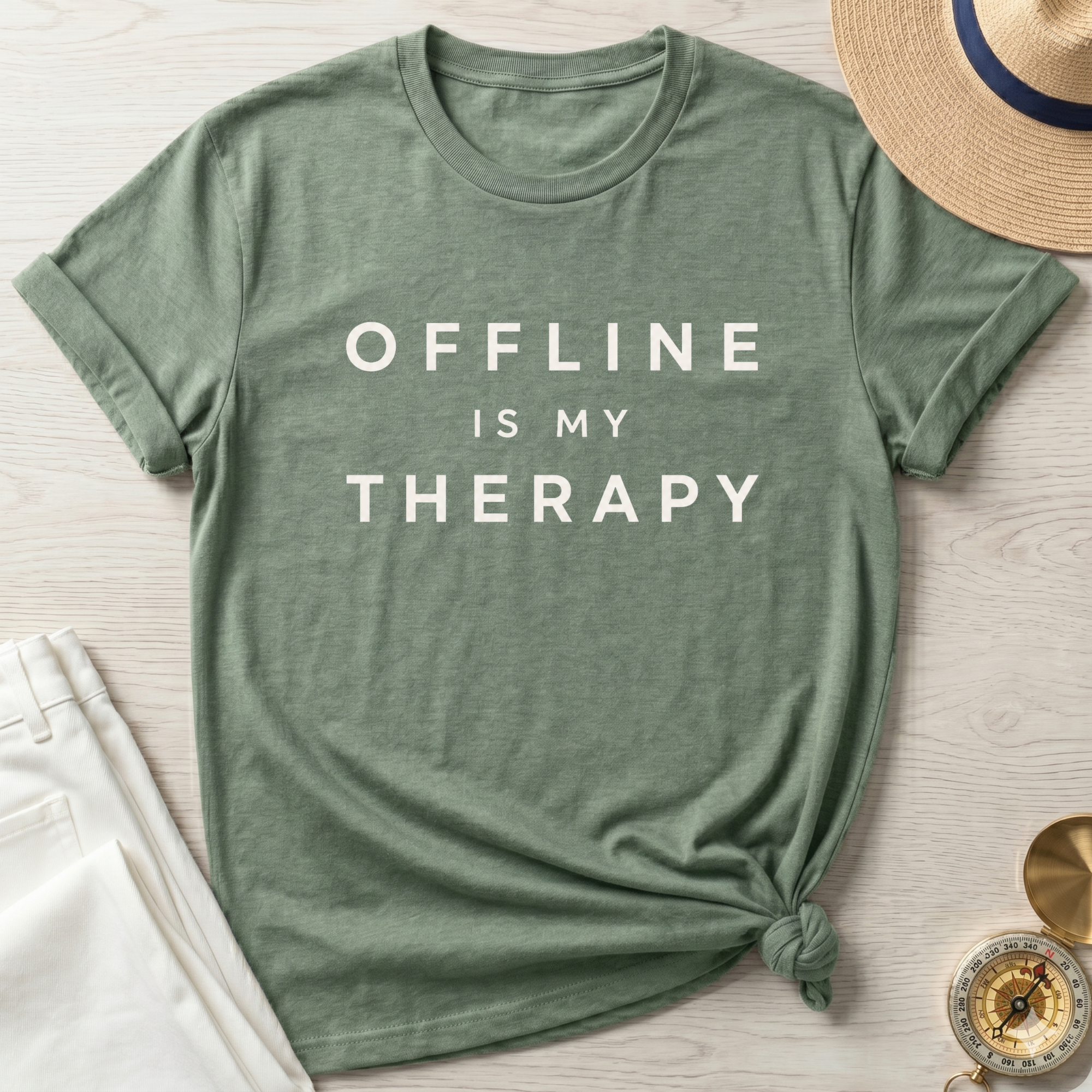 Offline Is My Therapy T-Shirt