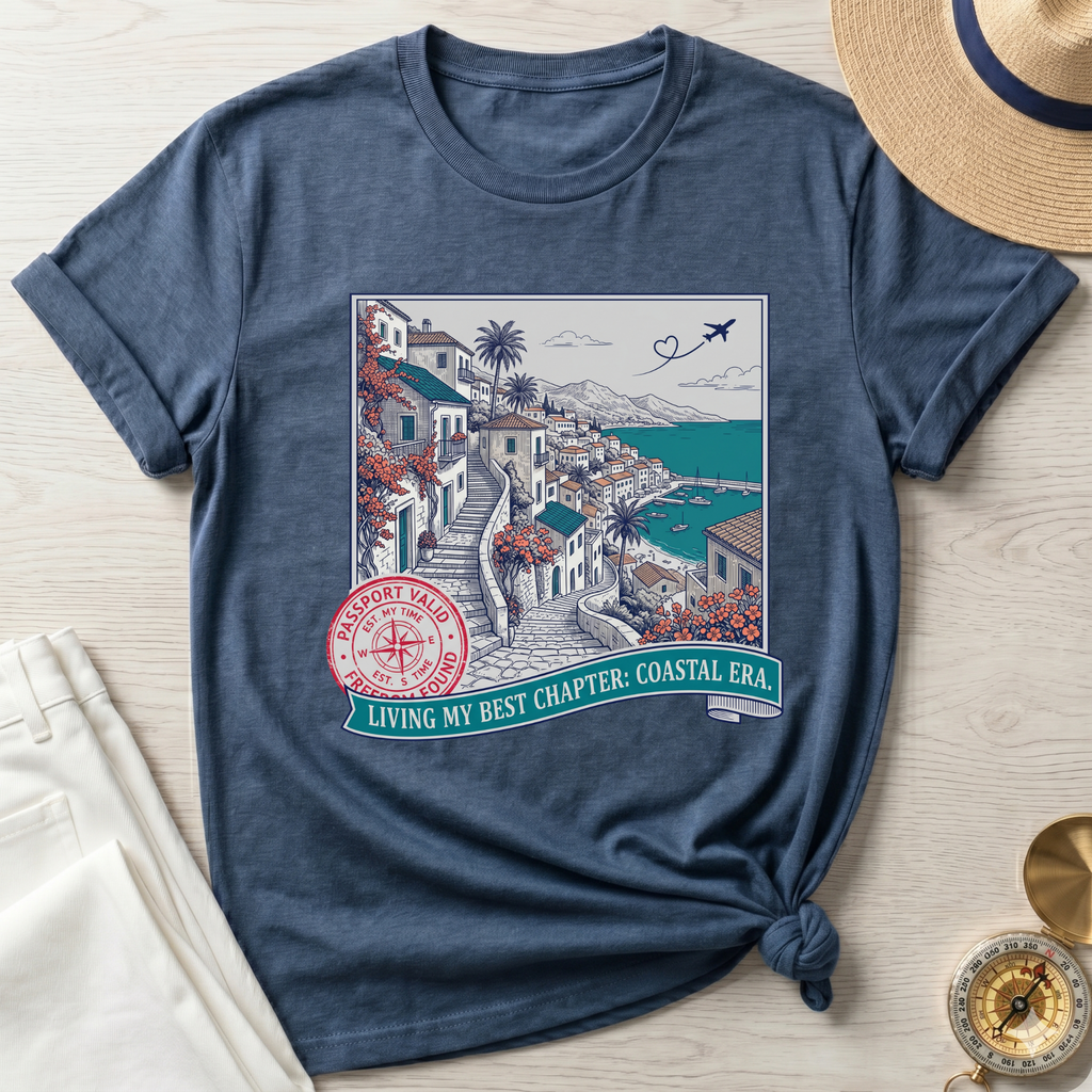 Living My Best Chapter-Coastal Era T-Shirt