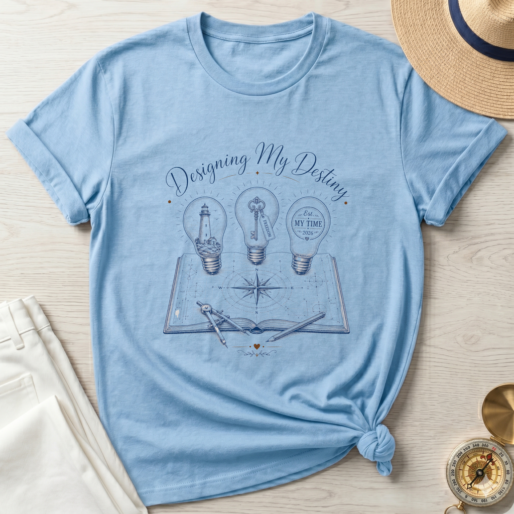 Designing My Destiny Line Art Design T-Shirt