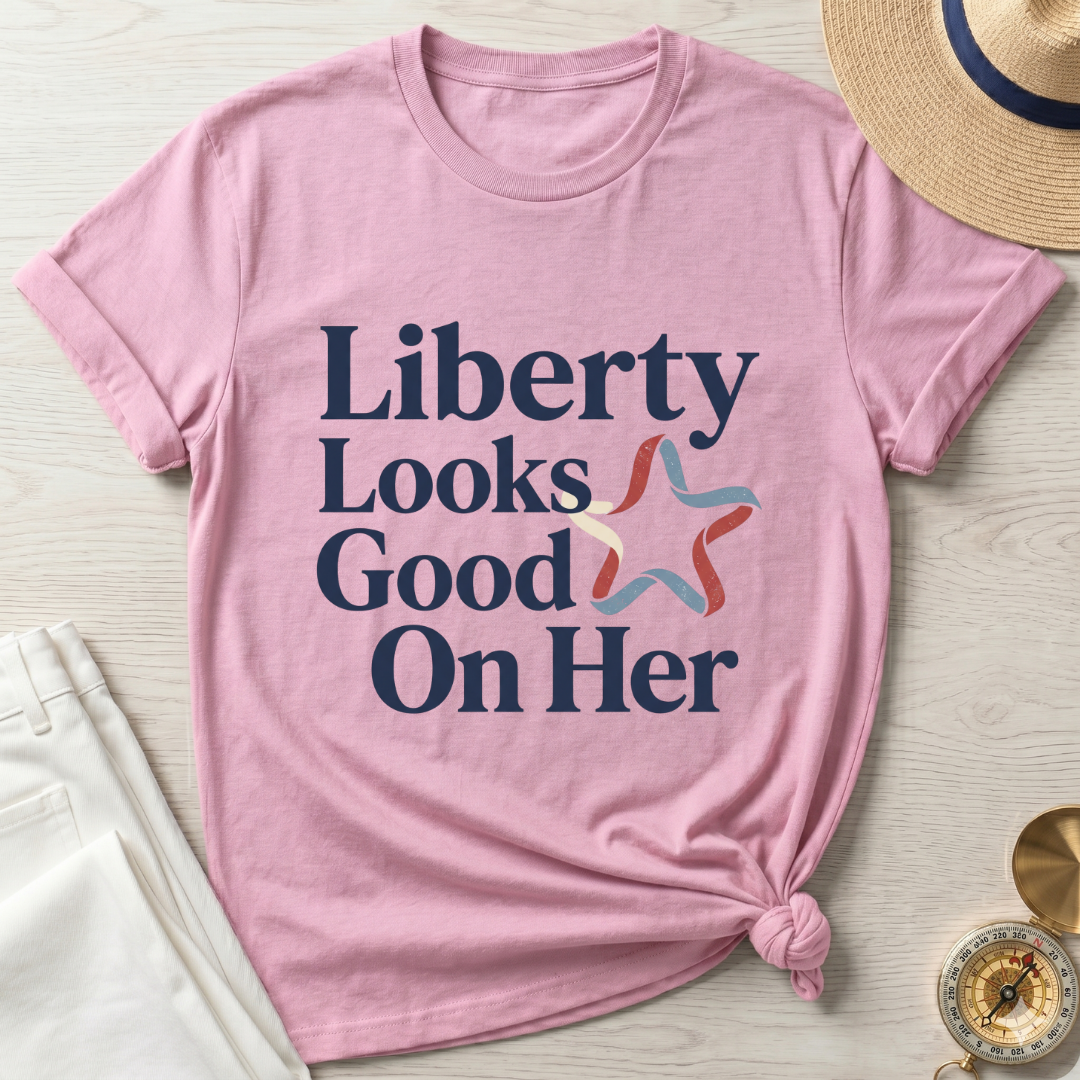 Liberty Looks Good On Her T-Shirt