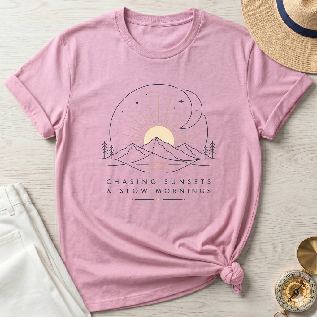 Chasing Sunsets and Slow Mornings T-Shirt