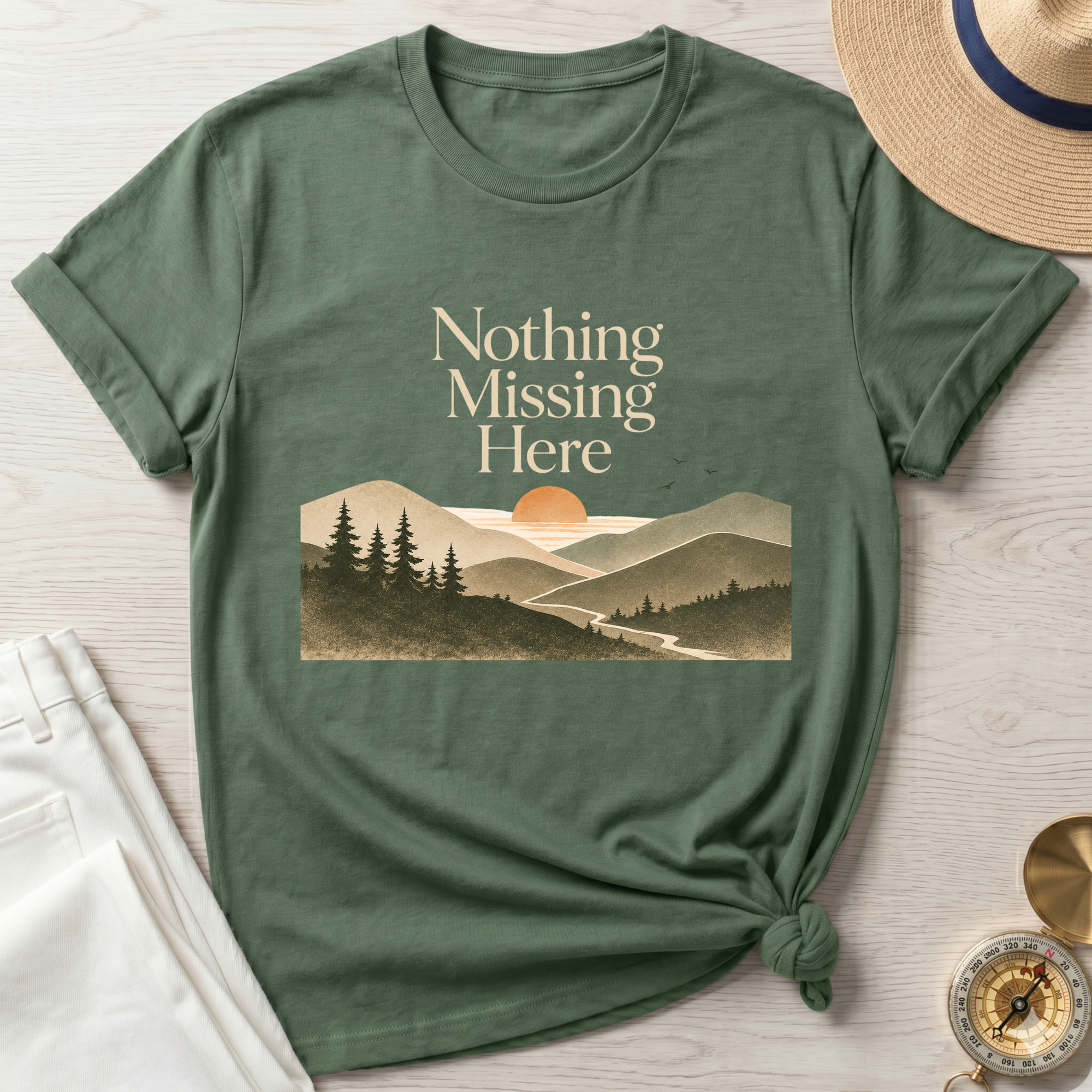 Nothing Missing Here Mountain T-Shirt