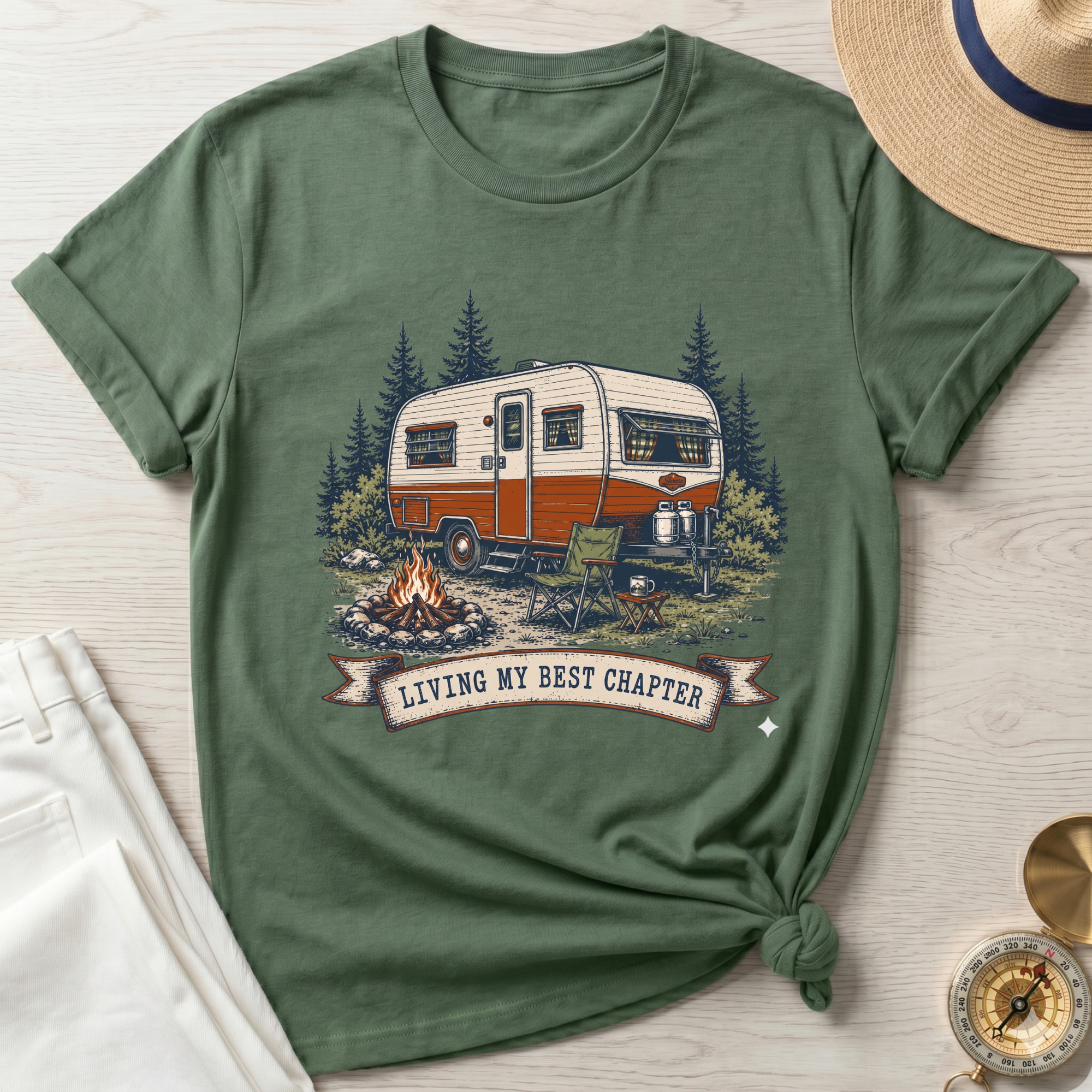 Living My Best Life Camper T-Shirt