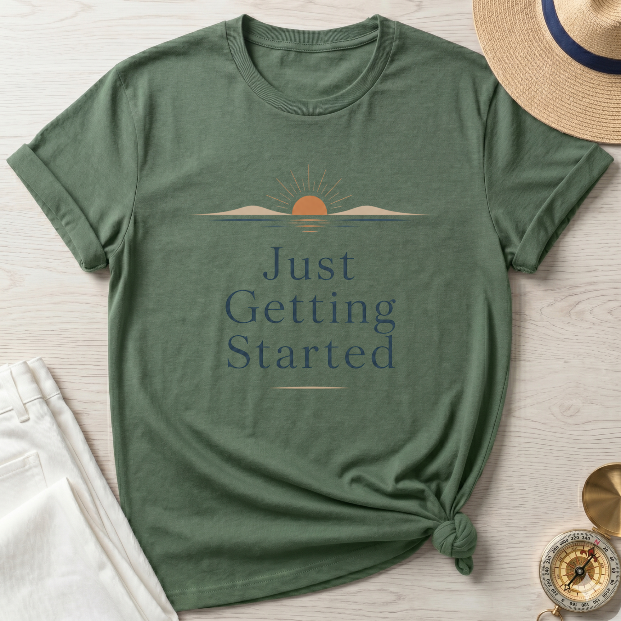 Just Getting Started Sunrise T-Shirt