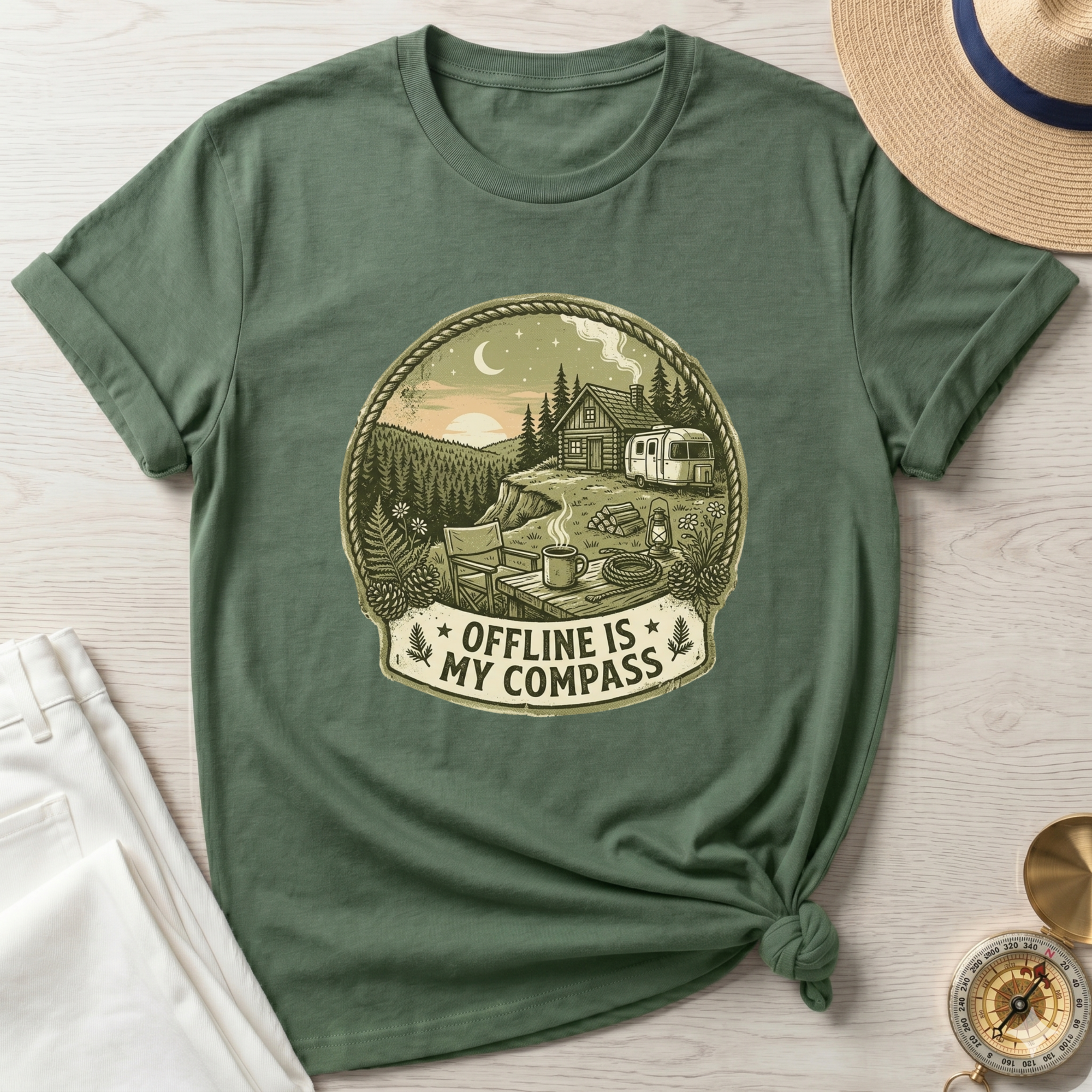 Offline Is My Compass T-Shirt