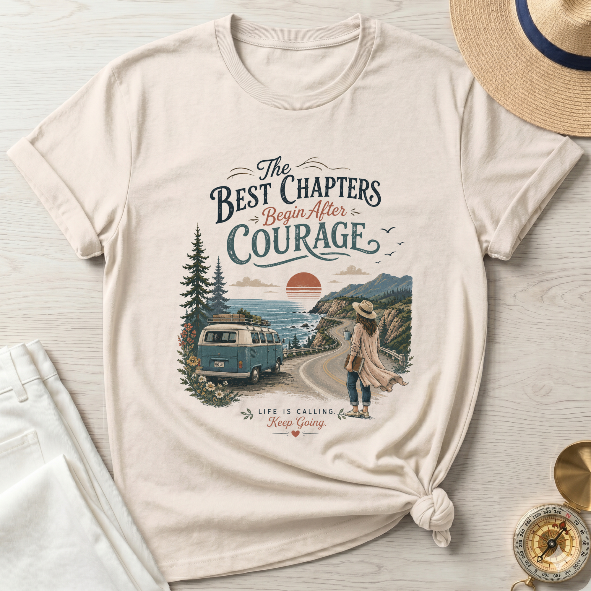 The Best Chapters Begin After Courage T-Shirt