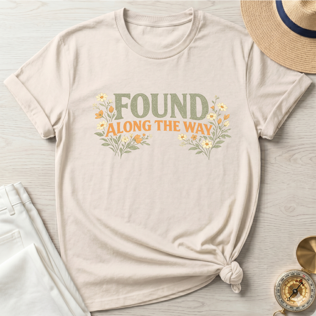 Found Along The Way Text T-Shirt