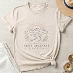 The Best Chapter Starts Now Line Art Design T-Shirt