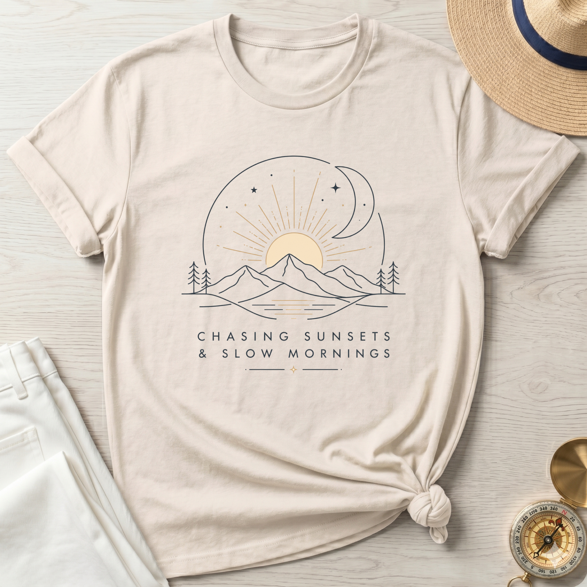 Chasing Sunsets and Slow Mornings T-Shirt