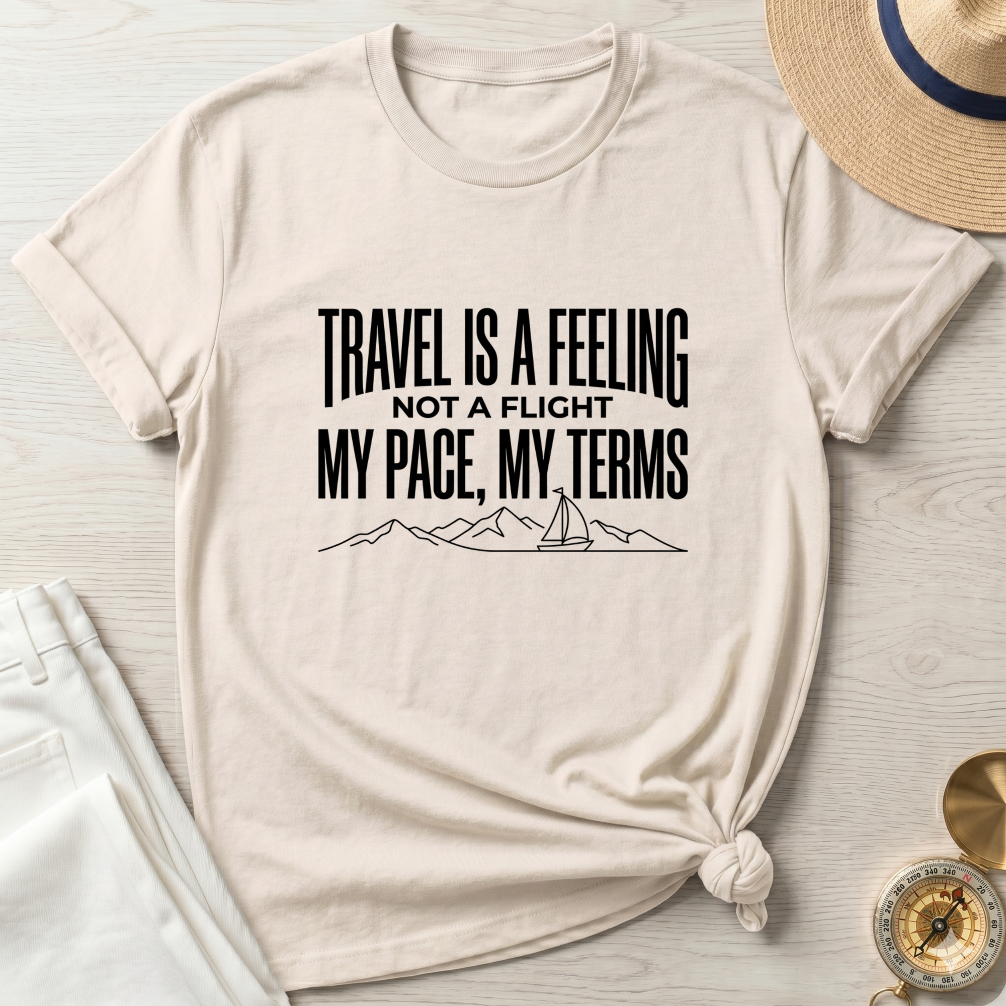 Travel Is A Feeling Not A Flight T-Shirt