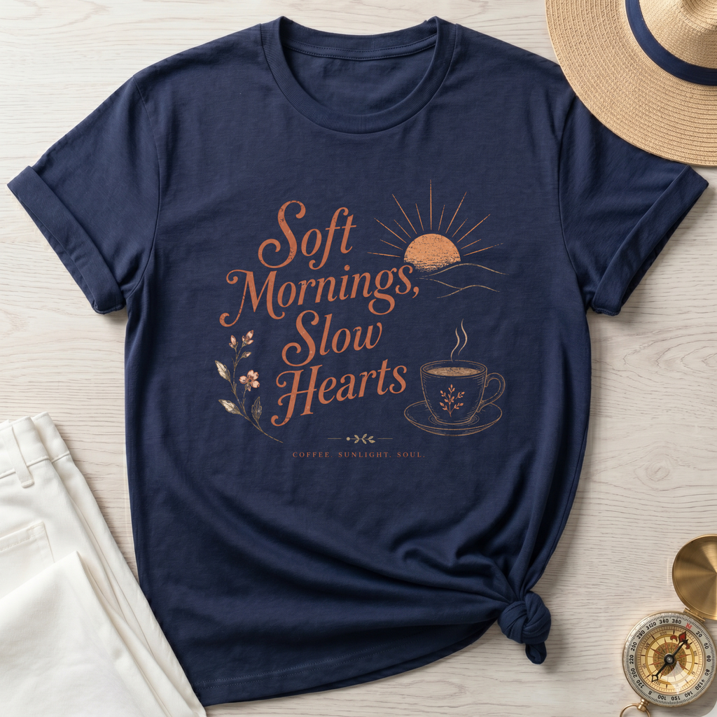Soft Mornings Slow Hearts T-Shirt