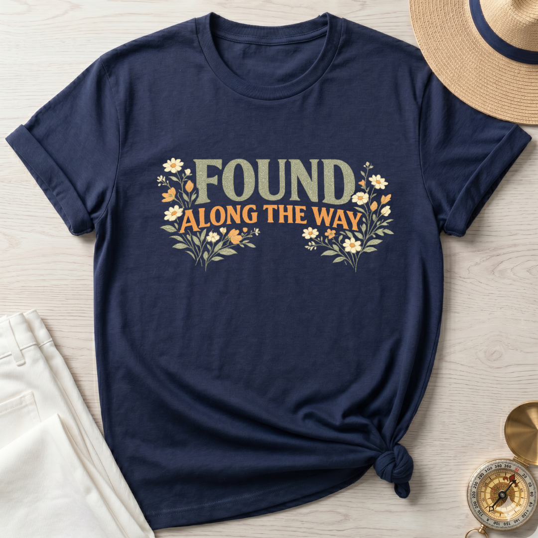 Found Along The Way Text T-Shirt