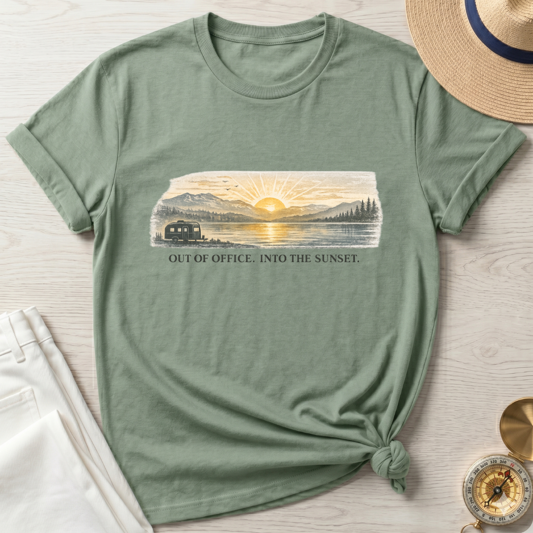 Out Of Office Into The Sunset T-Shirt