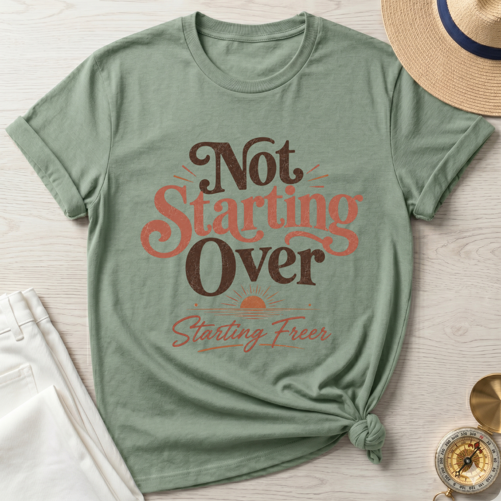 Not Starting Over Starting Freer - T-Shirt