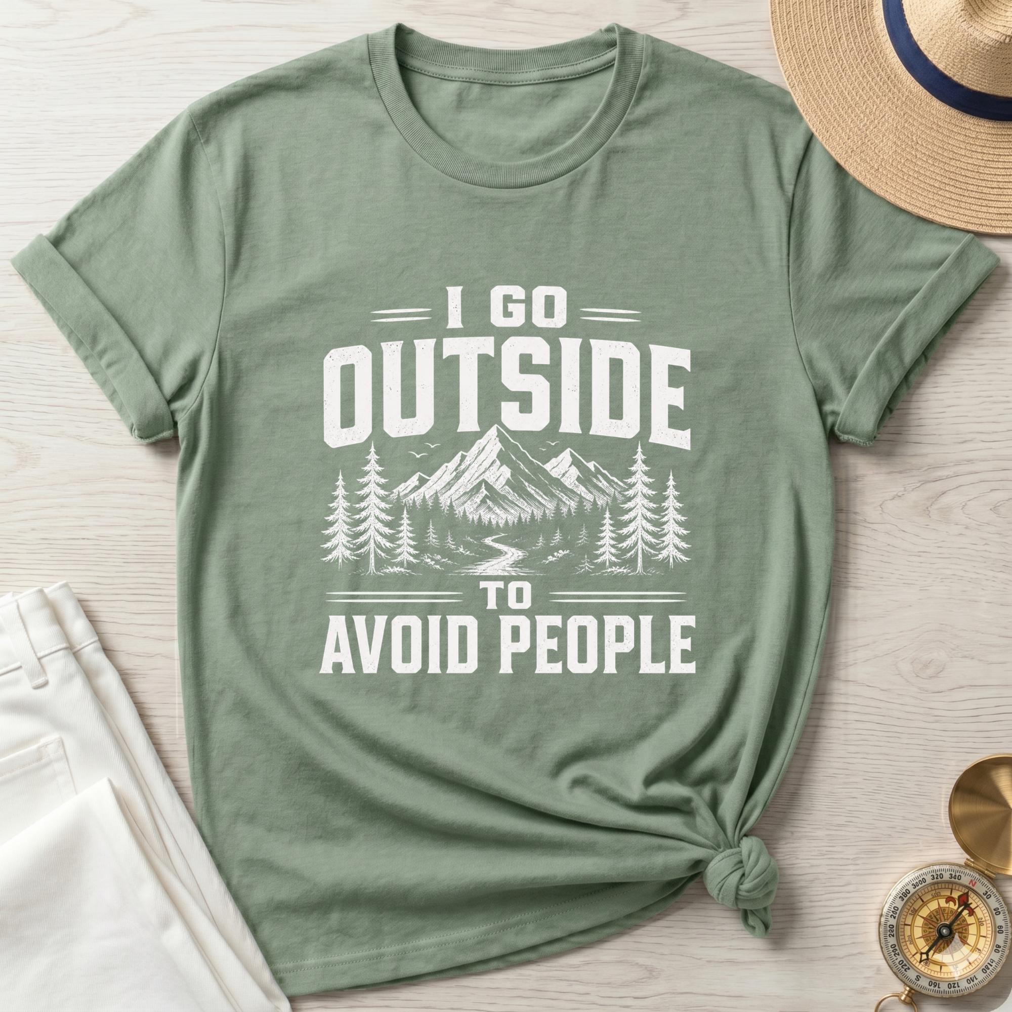 I Go Outside To Avoid People T-Shirt