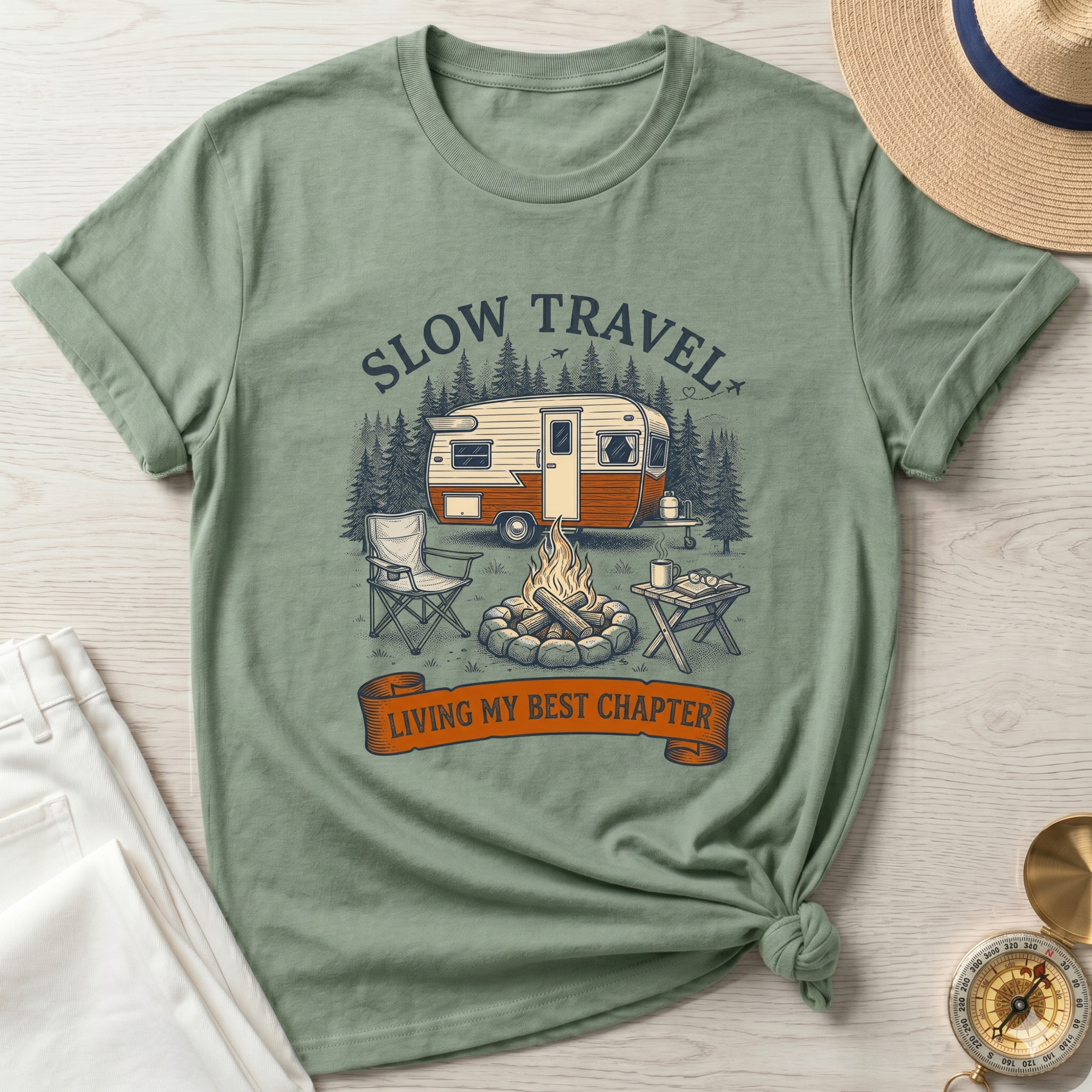 Slow Travel Camper T-Shirt