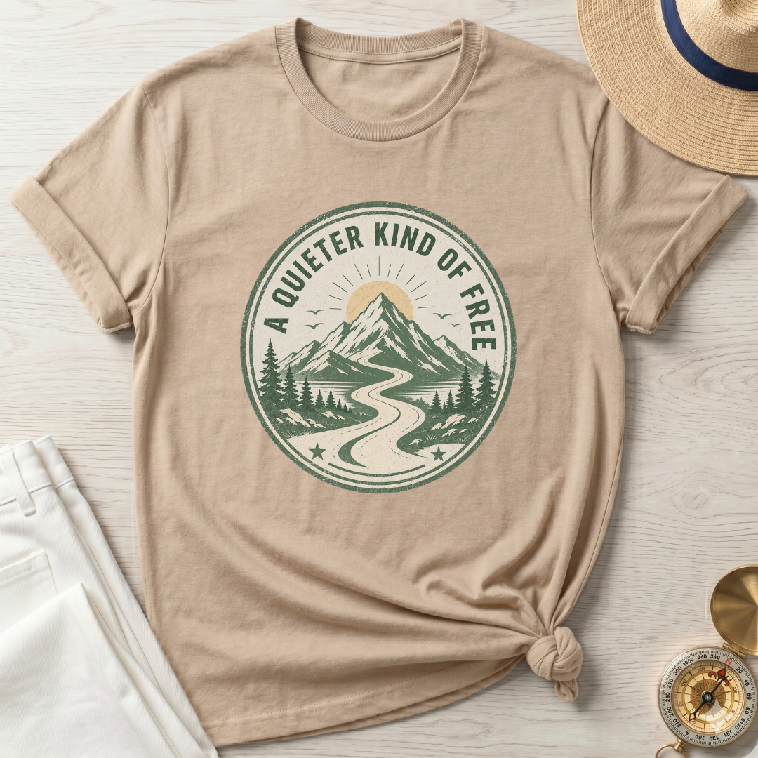 A Quieter Kind of Free Badge T-Shirt