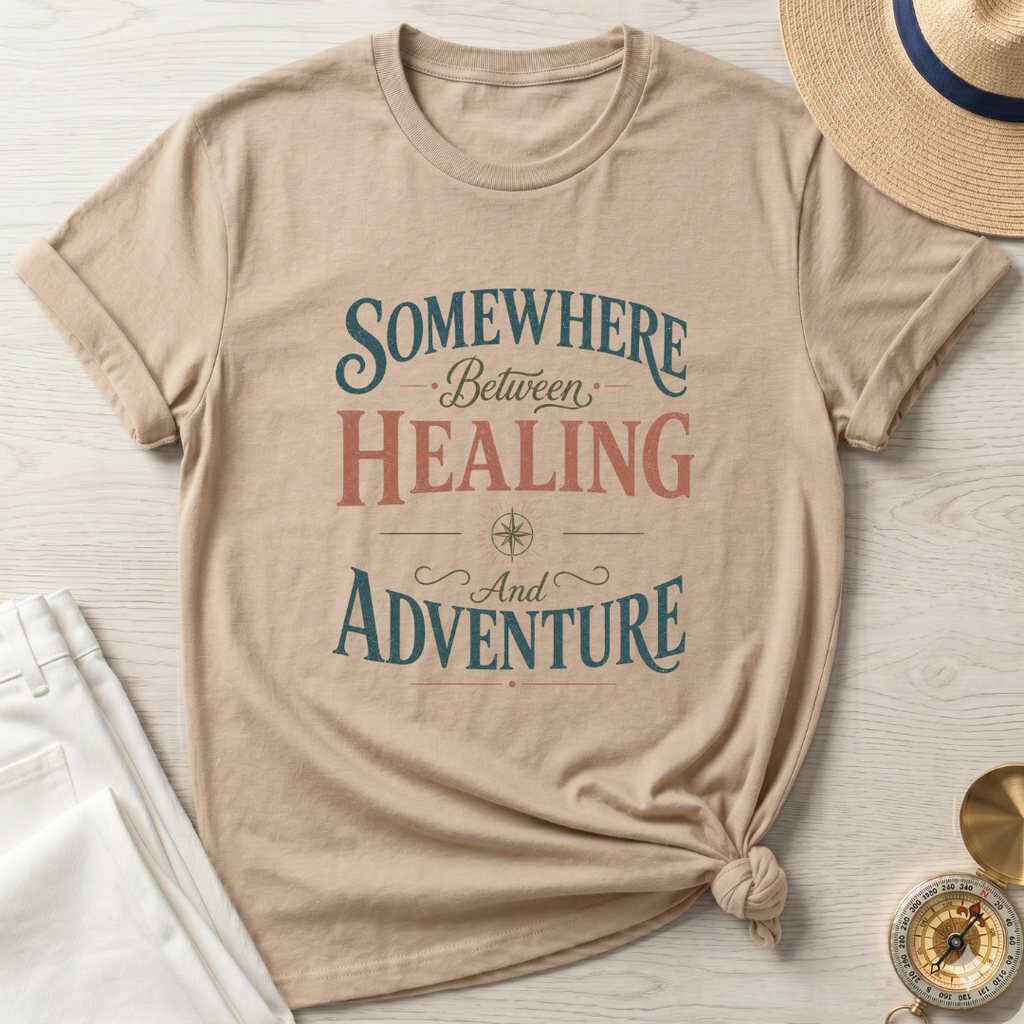 Somewhere Between Healing and Adventure - T-Shirt