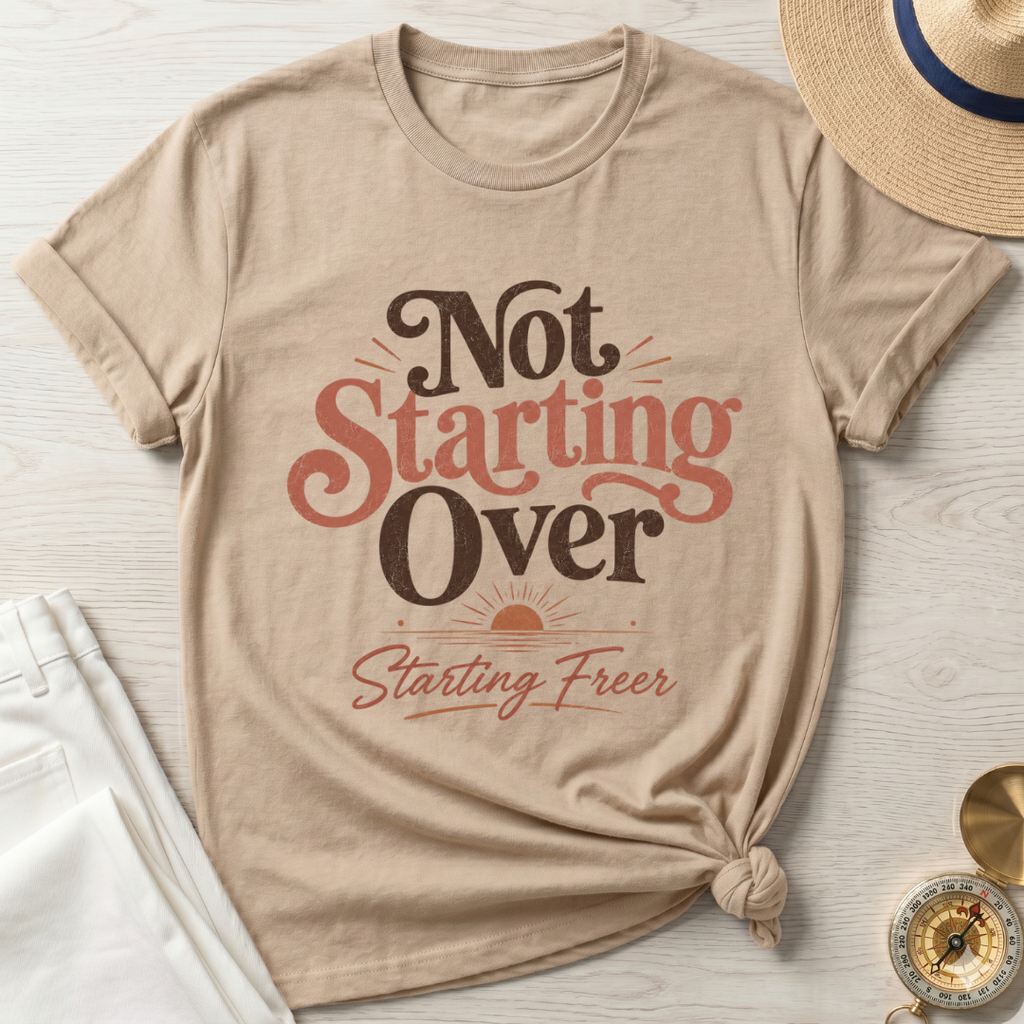 Not Starting Over Starting Freer - T-Shirt