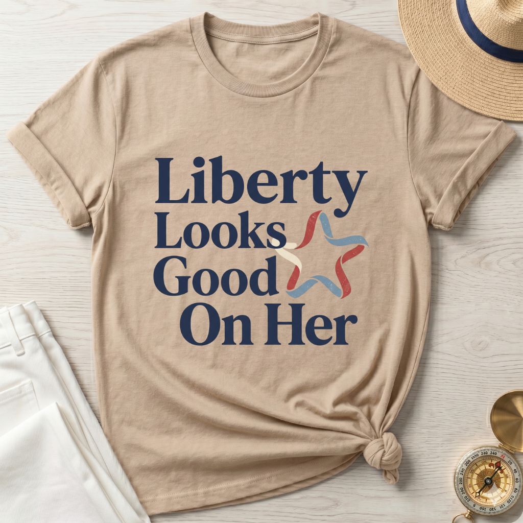 Liberty Looks Good On Her T-Shirt