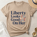 Liberty Looks Good On Her T-Shirt