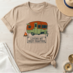 Retro Living My Best Chapter Camper T-Shirt