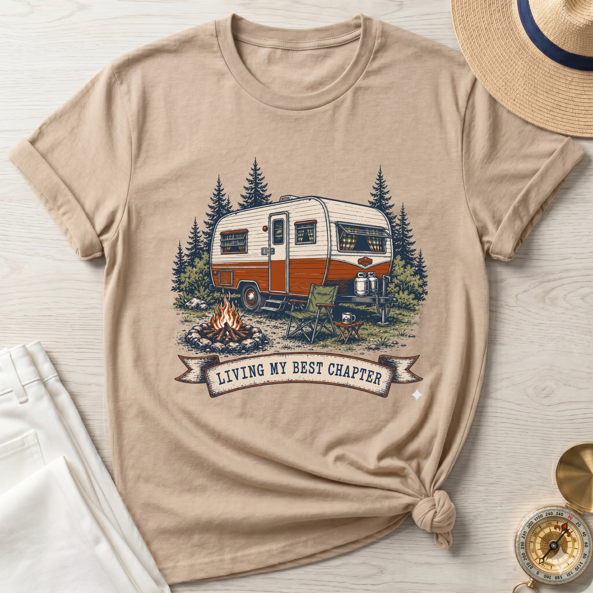 Living My Best Life Camper T-Shirt