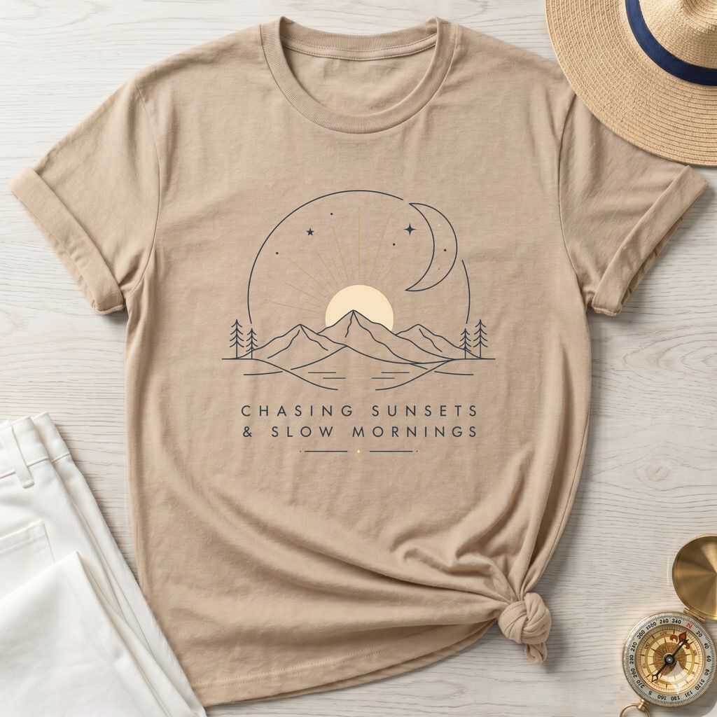 Chasing Sunsets and Slow Mornings T-Shirt