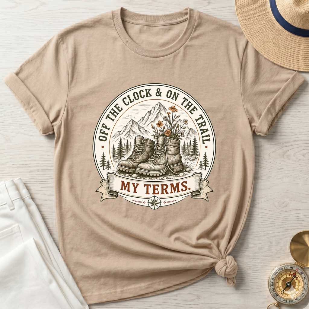Off The Clock and On The Trail- T-Shirt