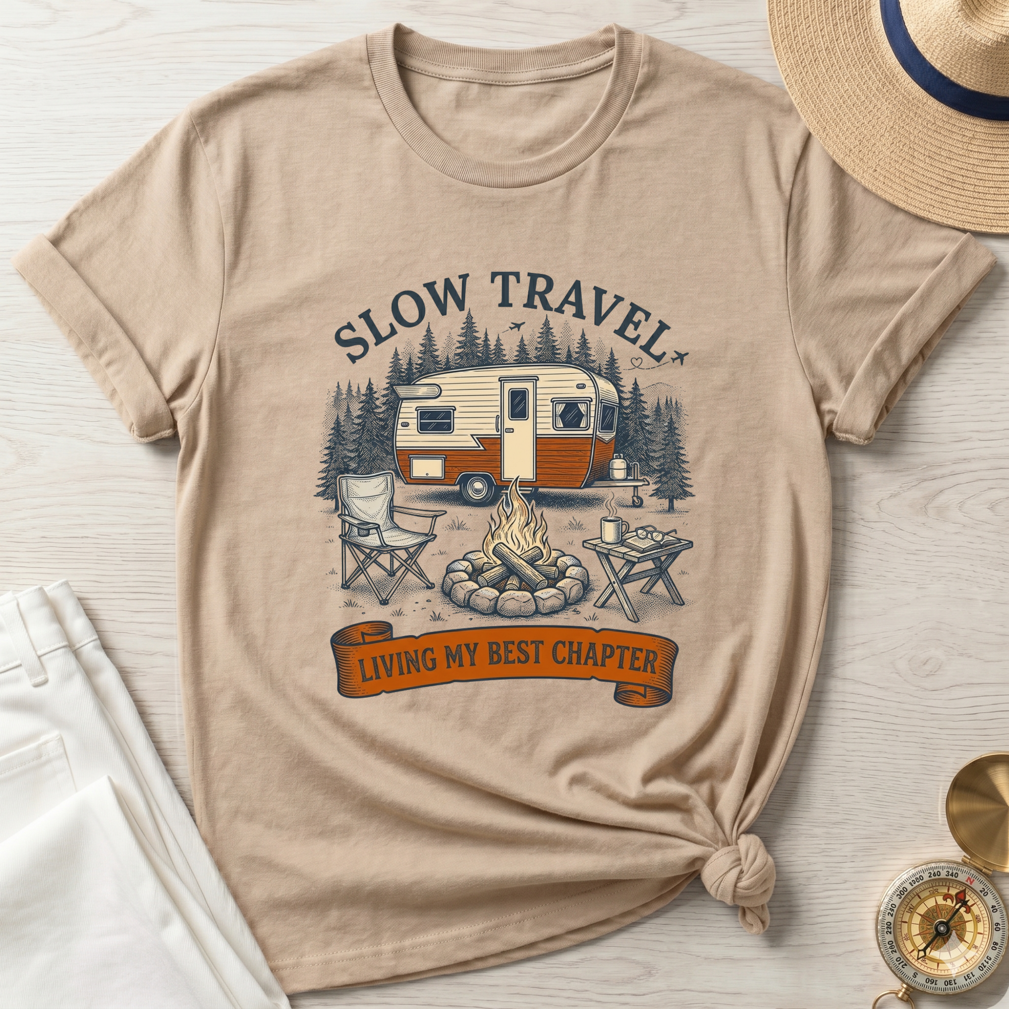 Slow Travel Camper T-Shirt