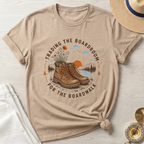 Trading the Boardroom For The Boardwalk Badge- T-Shirt