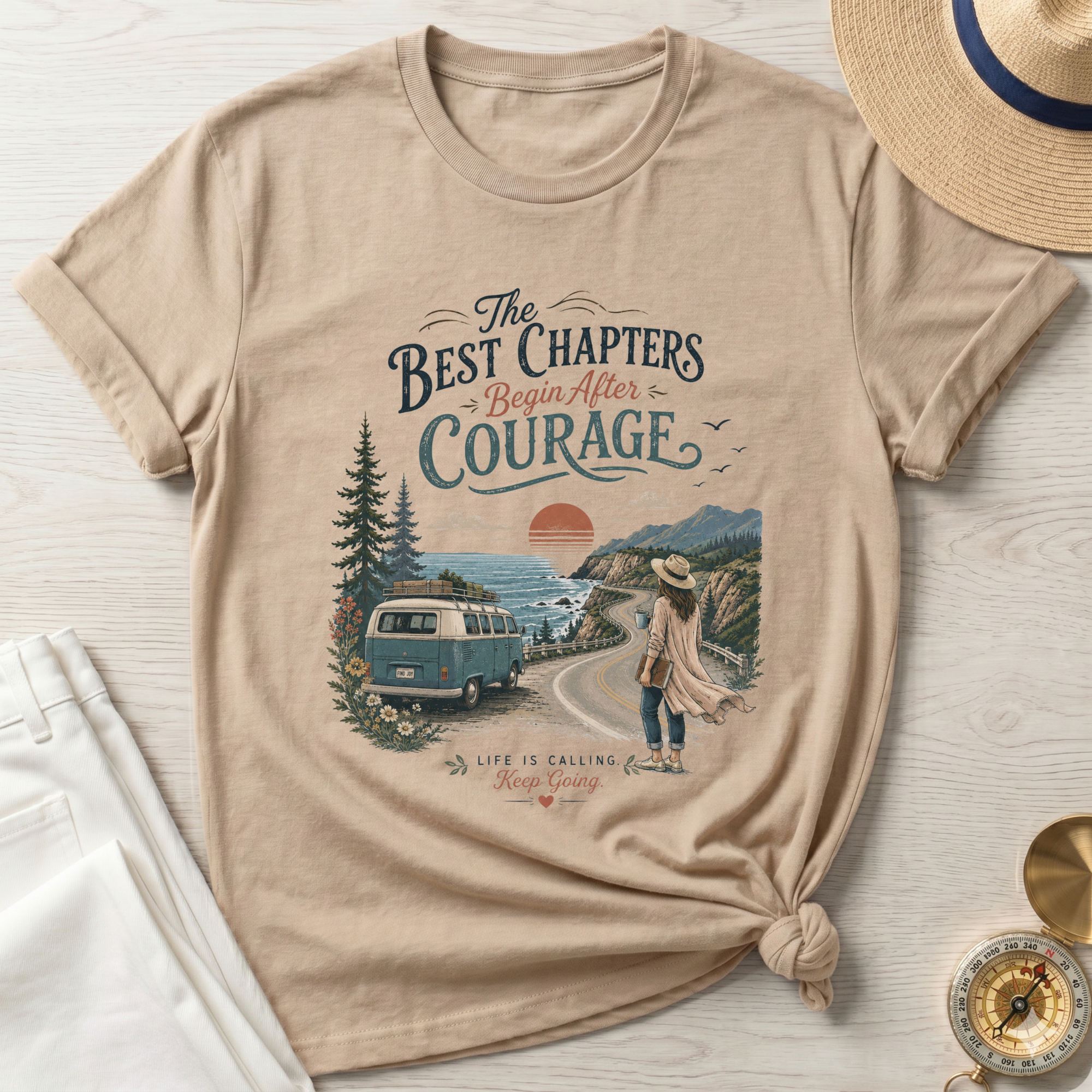 The Best Chapters Begin After Courage T-Shirt