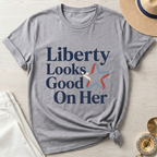 Liberty Looks Good On Her T-Shirt