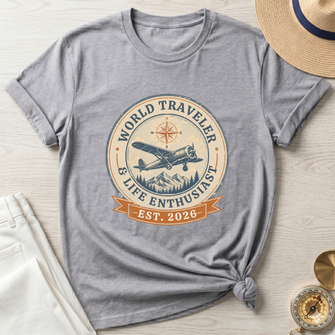 World Traveler Life Enthusiast - T-Shirt