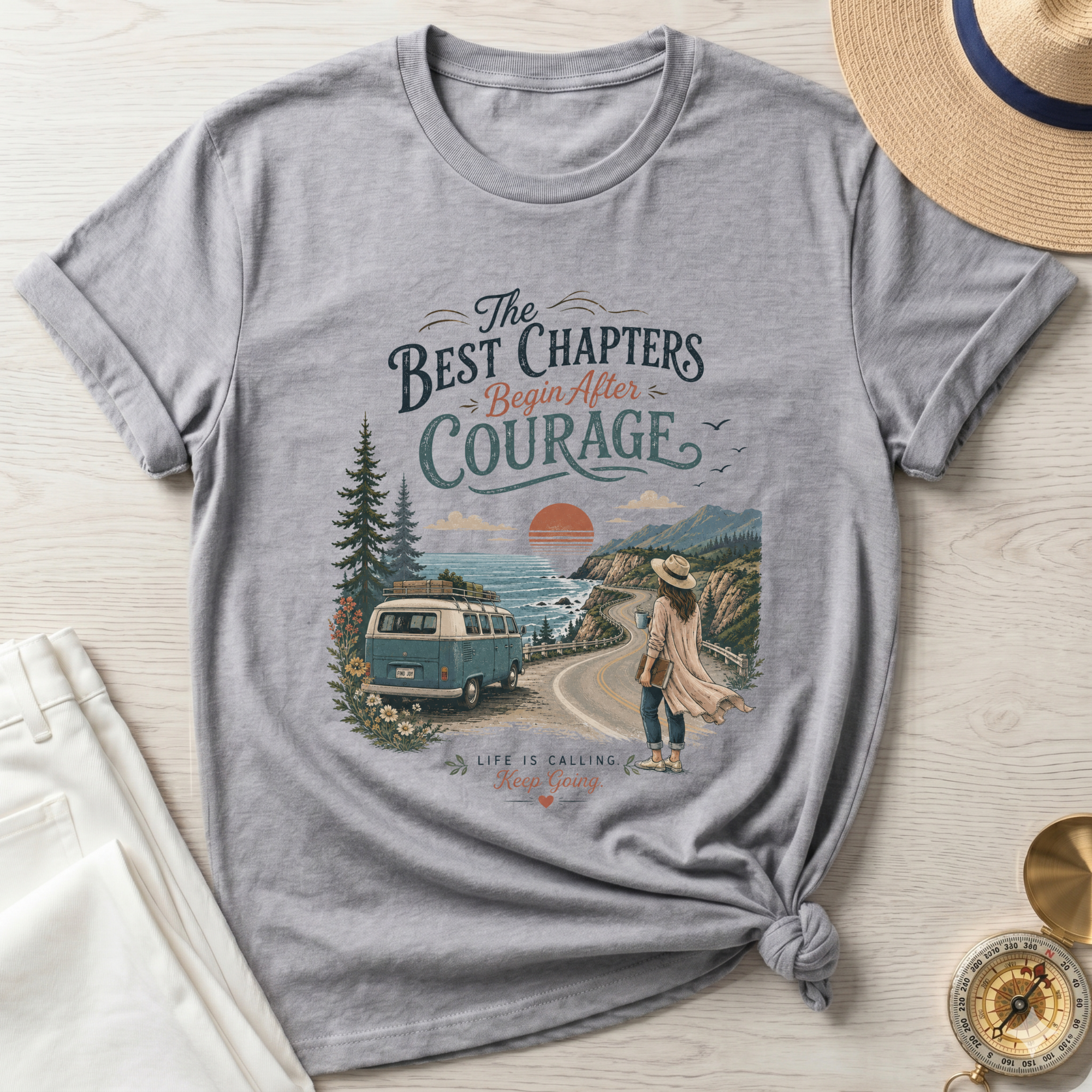 The Best Chapters Begin After Courage T-Shirt