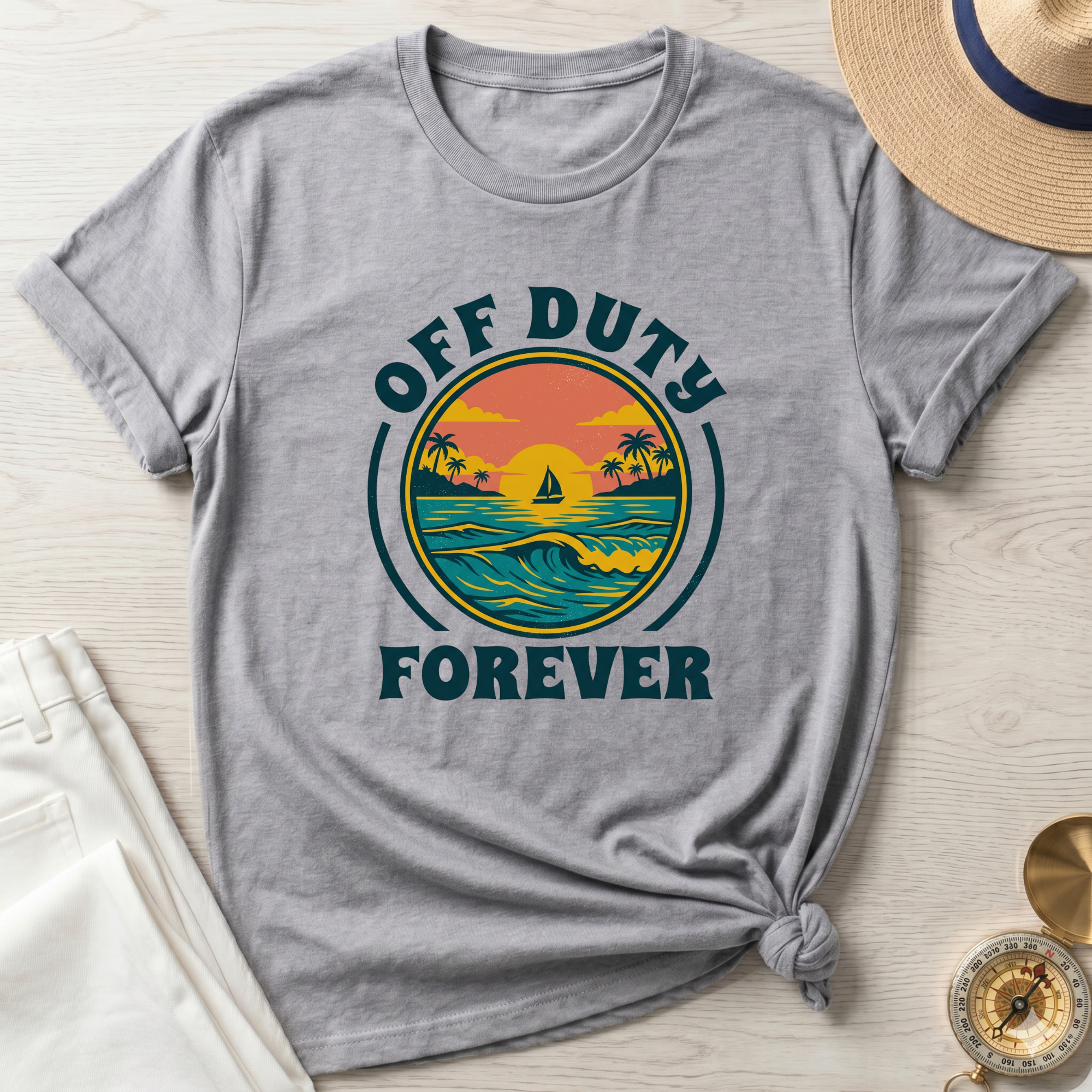 Off Duty Forever Badge T-Shirt
