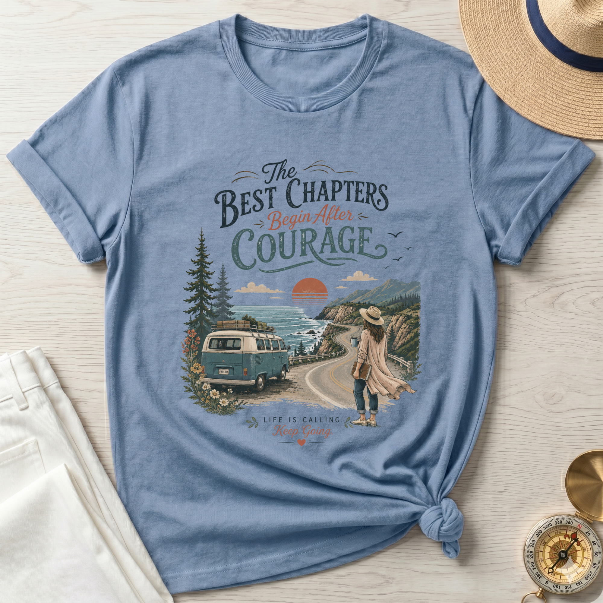 The Best Chapters Begin After Courage T-Shirt