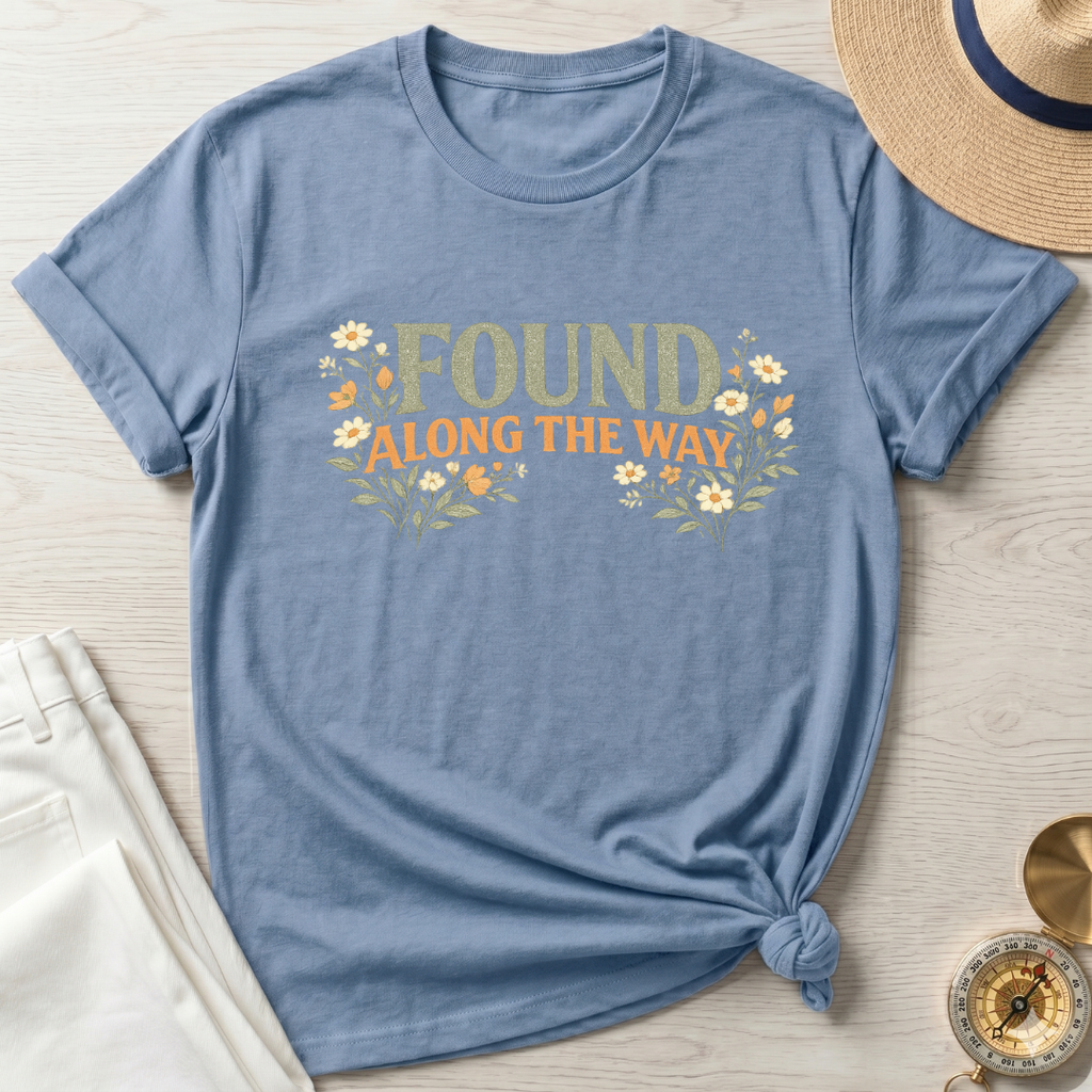 Found Along The Way Text T-Shirt
