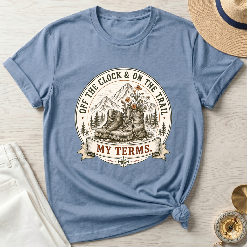 Off The Clock and On The Trail- T-Shirt
