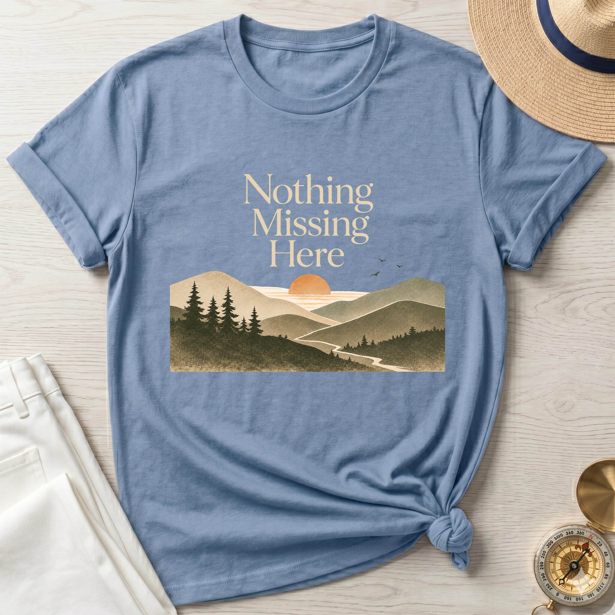 Nothing Missing Here Mountain T-Shirt
