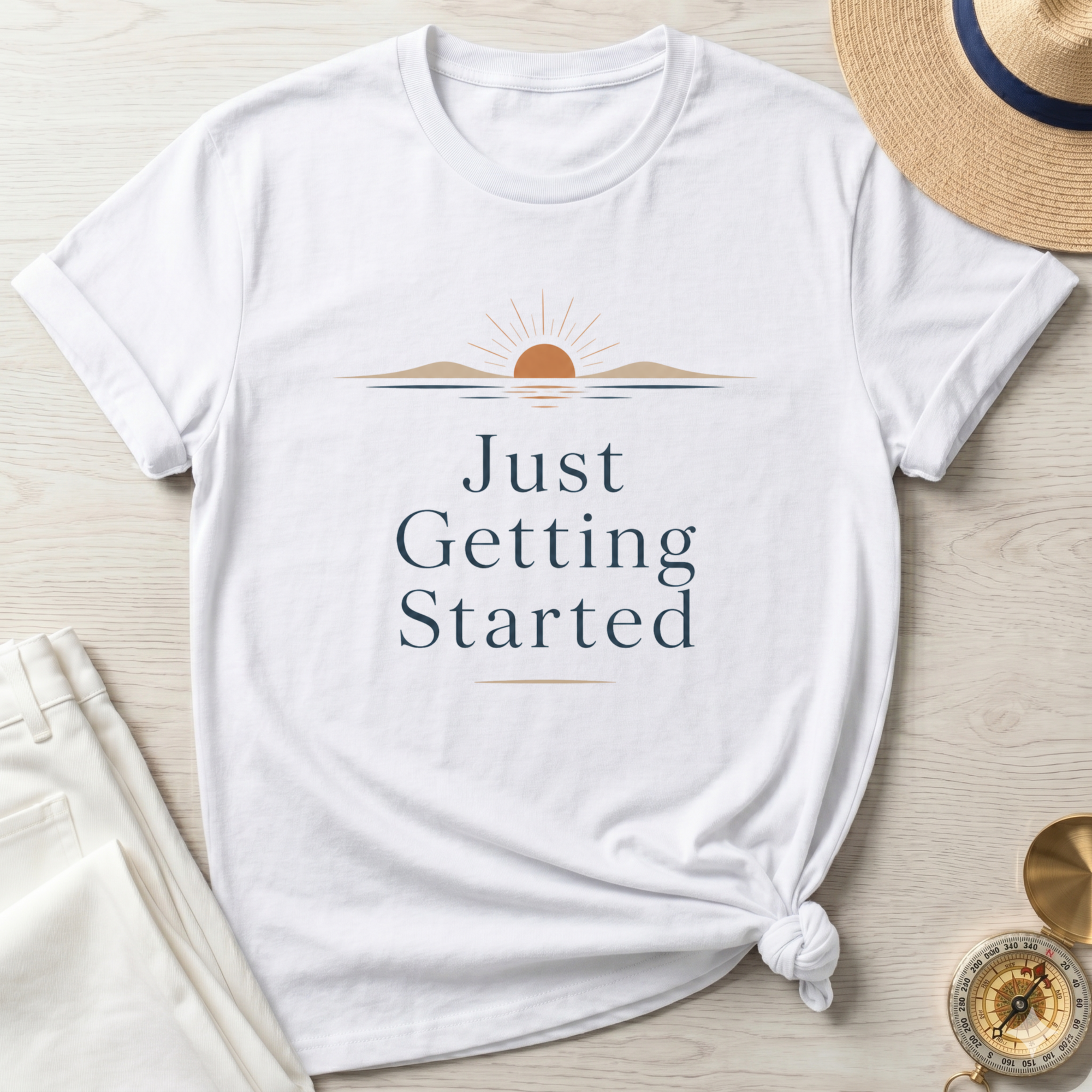 Just Getting Started Sunrise T-Shirt