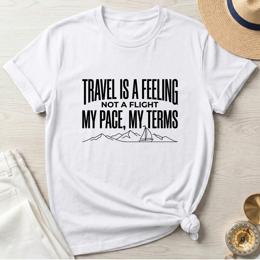 Travel Is A Feeling Not A Flight T-Shirt