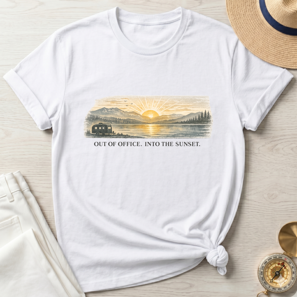 Out Of Office Into The Sunset T-Shirt