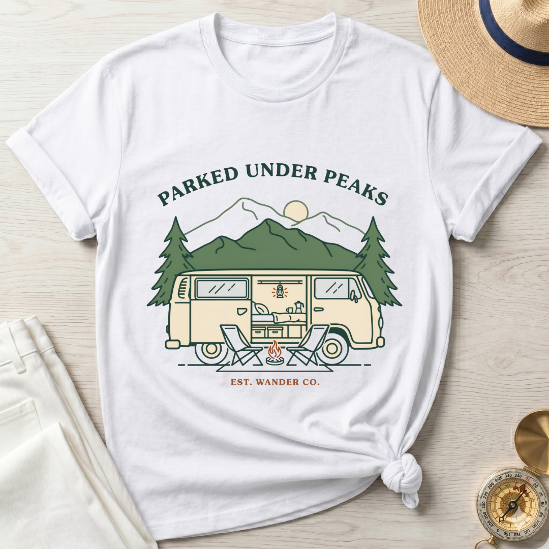 Parked Under Peaks T-Shirt