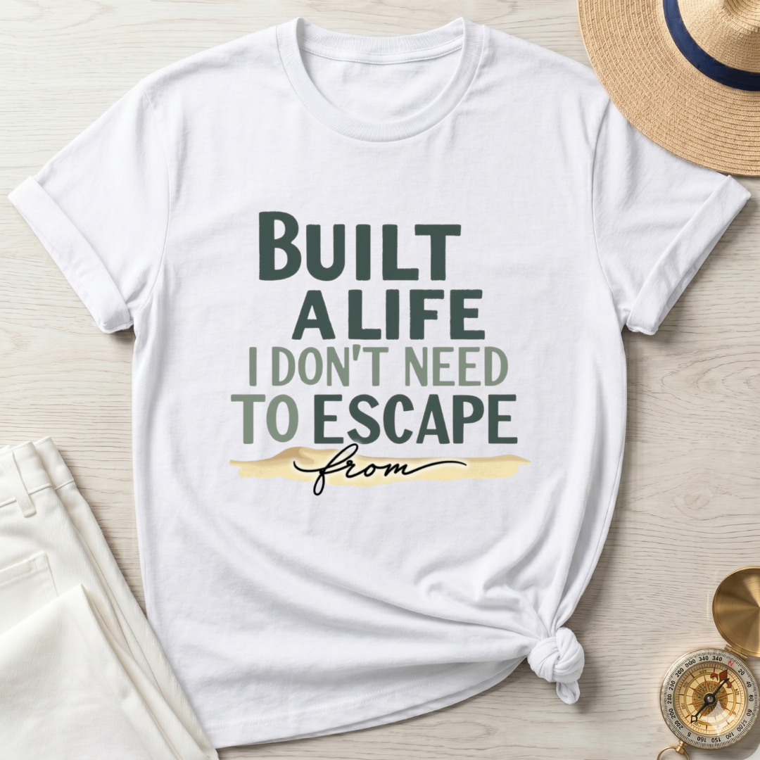 Built A Life I Don't Need To Escape From - T-Shirt