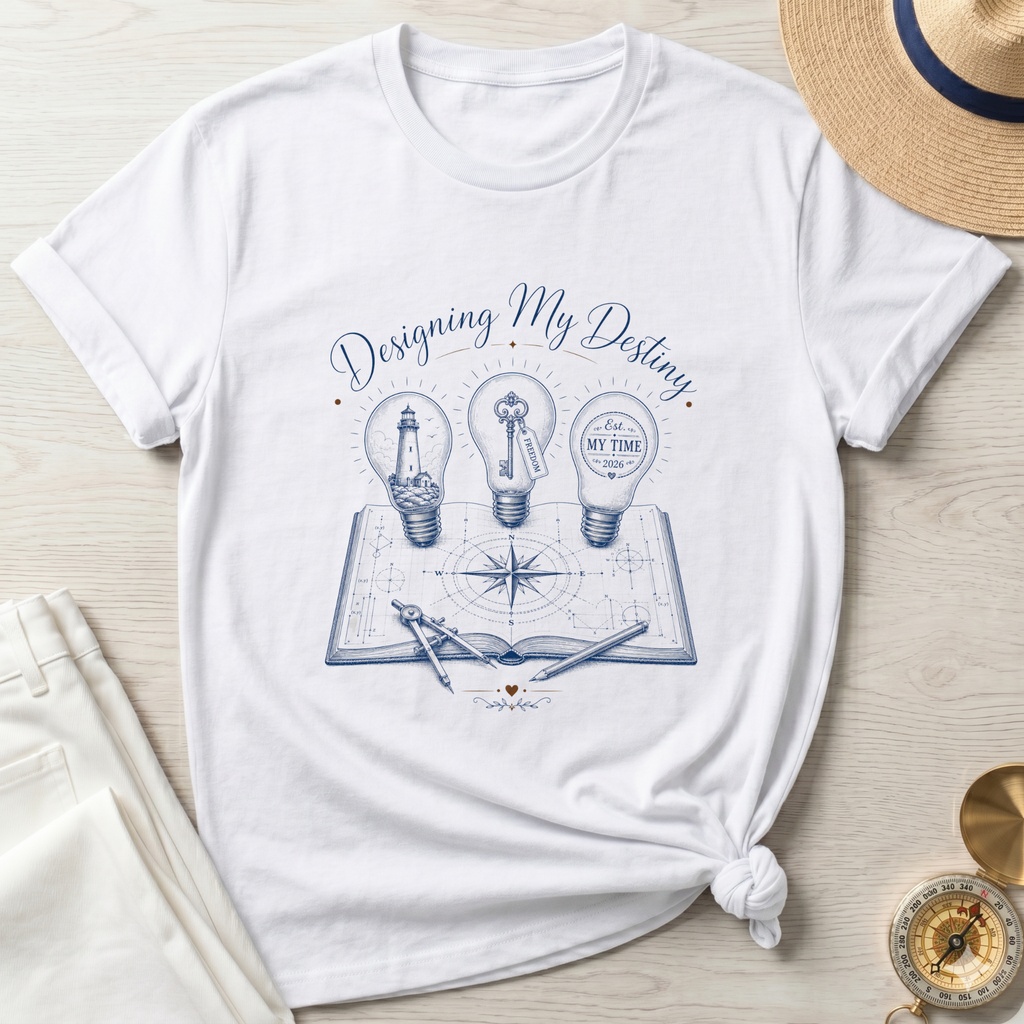 Designing My Destiny Line Art Design T-Shirt