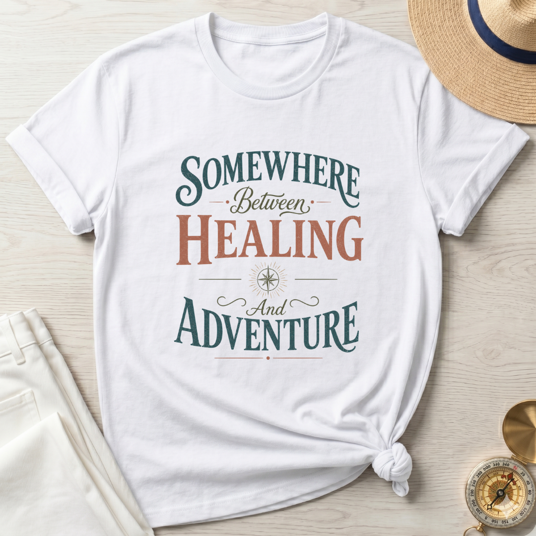 Somewhere Between Healing and Adventure - T-Shirt